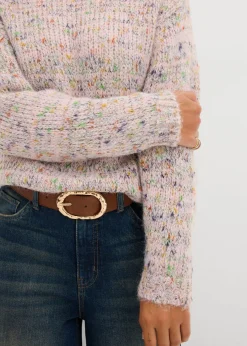 Clearance Jersey holgado de hilo espeso Mujer Jerséis|Ropa De Punto