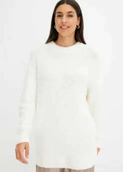 Jersey holgado de hilo suave Mujer Jerséis|Ropa De Punto