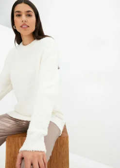 Jersey holgado de hilo suave Mujer Jerséis|Ropa De Punto
