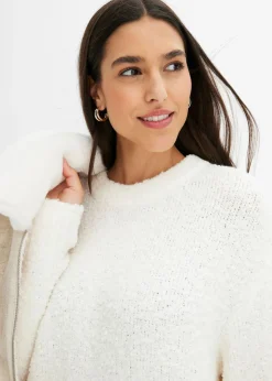 Jersey holgado de hilo suave Mujer Jerséis|Ropa De Punto