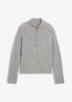 Jersey holgado de lana con alpaca Mujer Premium|Jerséis