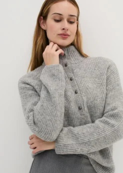 Jersey holgado de lana con alpaca Mujer Premium|Jerséis