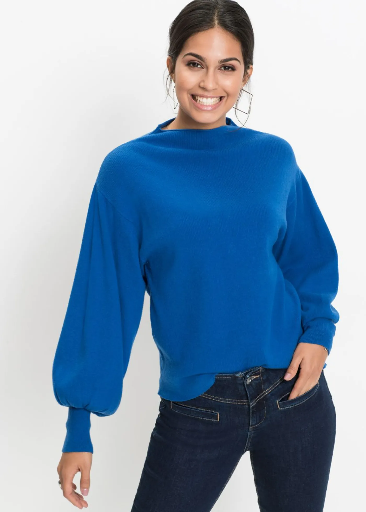 Hot Jersey holgado de mezcla de viscosa Mujer Jerséis|Ropa De Punto