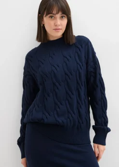 Sale Jersey holgado de mezcla de viscosa suave Mujer Jerséis|Ropa De Punto