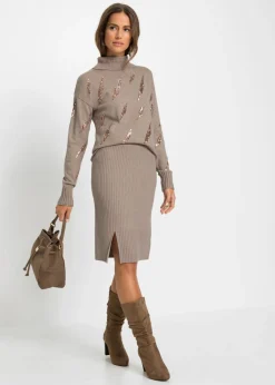 Discount Jersey holgado de mezcla de viscosa suave Mujer Jerséis|Ropa De Punto