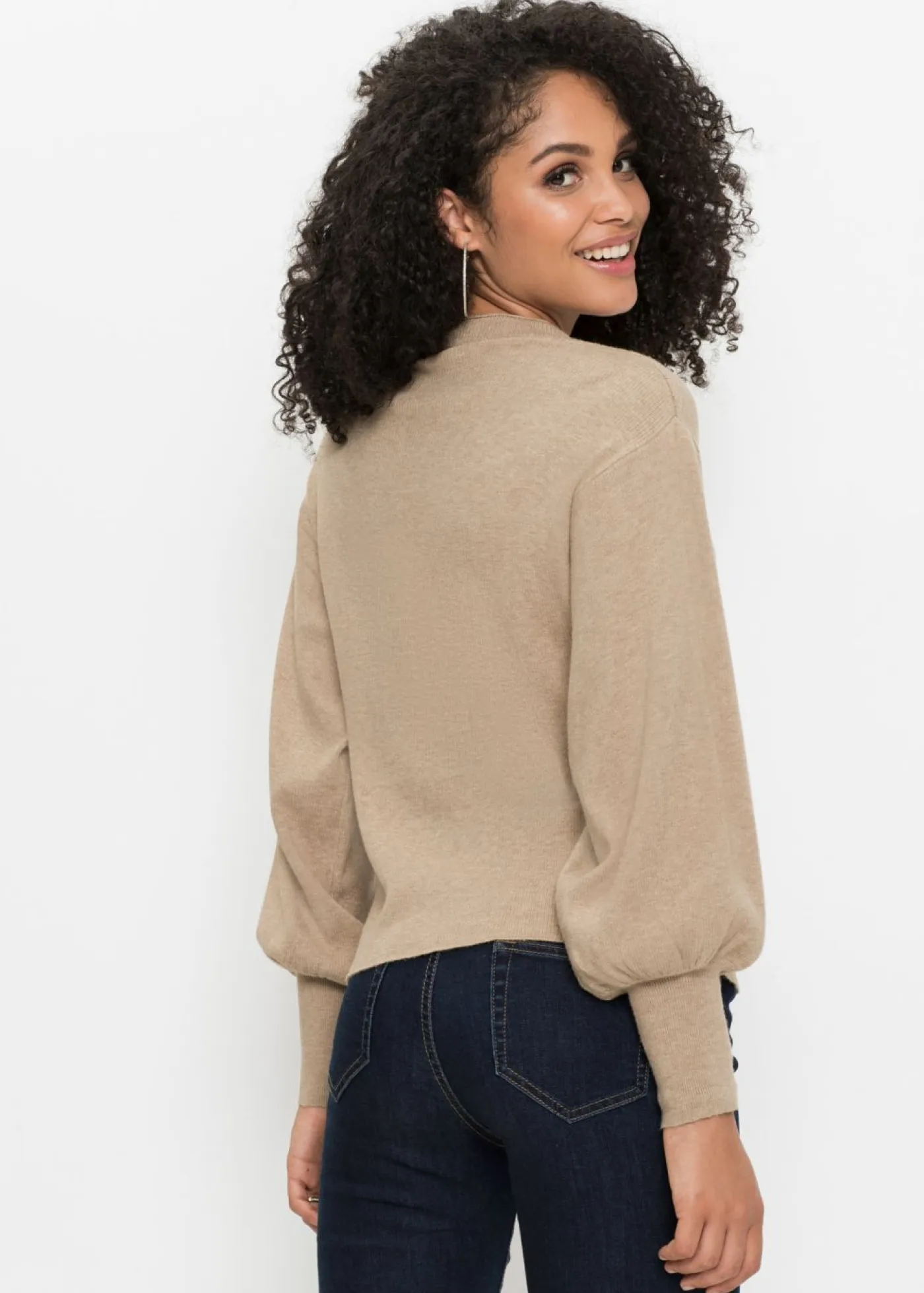 Sale Jersey holgado de mezcla de viscosa Mujer Jerséis|Ropa De Punto