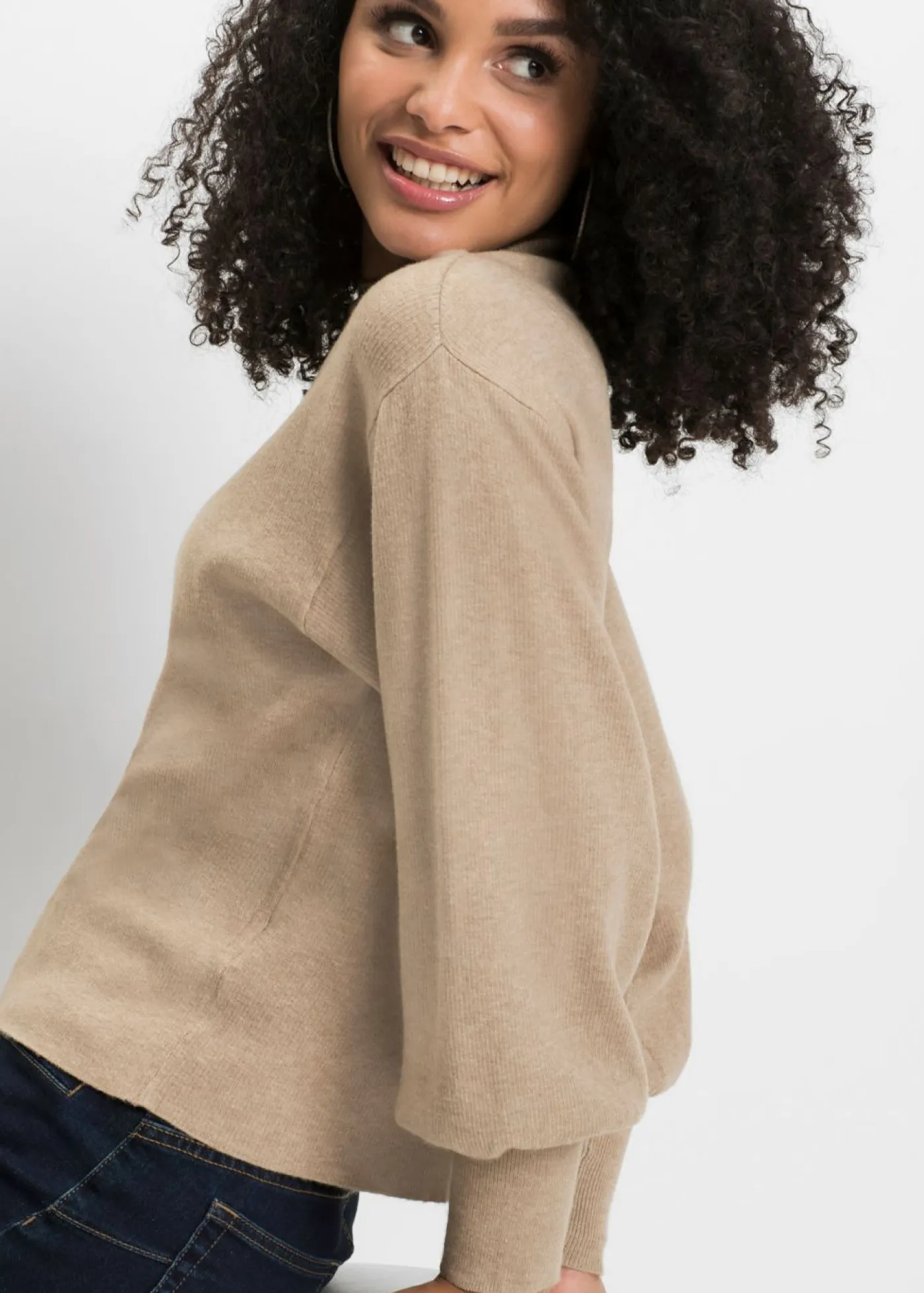 Sale Jersey holgado de mezcla de viscosa Mujer Jerséis|Ropa De Punto