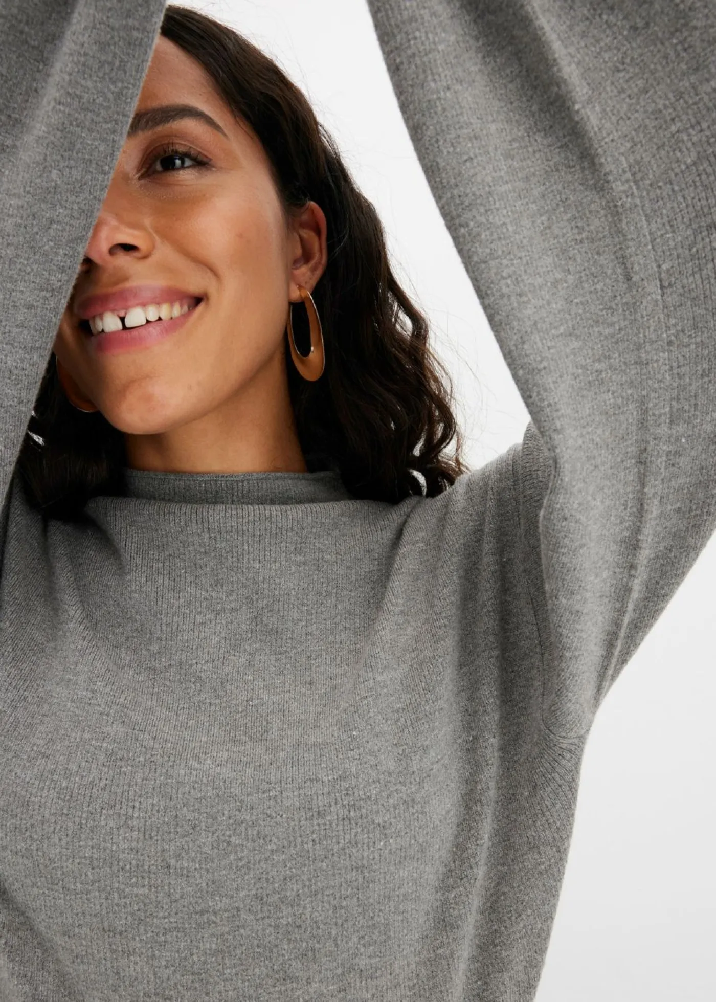 Best Jersey holgado de mezcla de viscosa Mujer Jerséis|Ropa De Punto