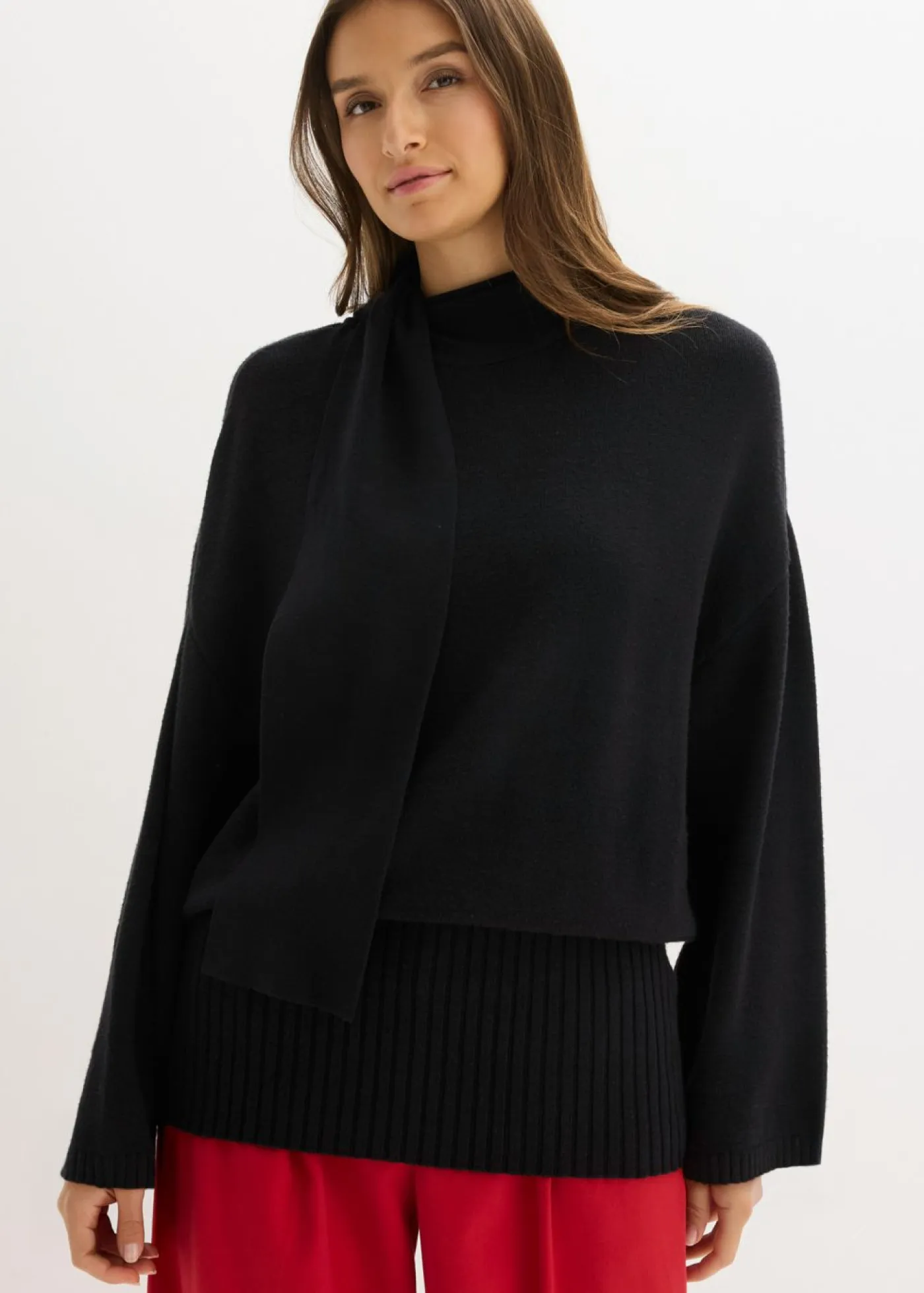 Best Jersey holgado de mezcla de viscosa suave Mujer Esenciales|Jerséis