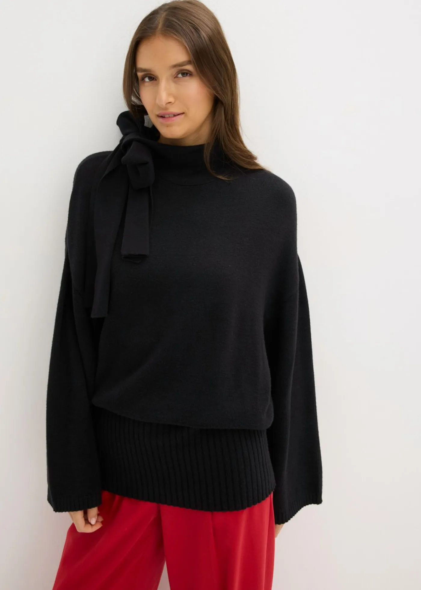 Best Jersey holgado de mezcla de viscosa suave Mujer Esenciales|Jerséis