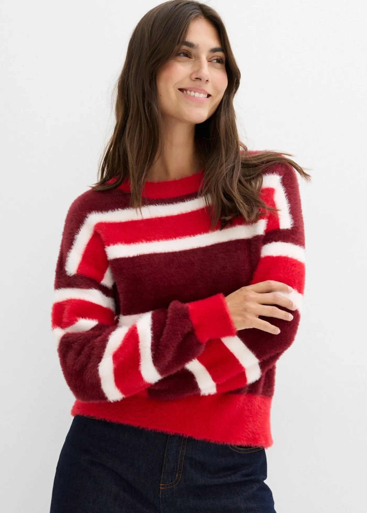 Hot Jersey holgado de punto Mujer Jerséis|Ropa De Punto