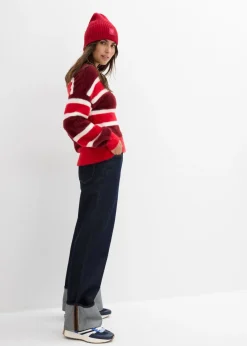 Hot Jersey holgado de punto Mujer Jerséis|Ropa De Punto