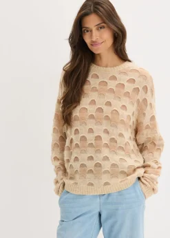 New Jersey holgado suave con lana y alpaca Mujer Jerséis|Ropa De Punto