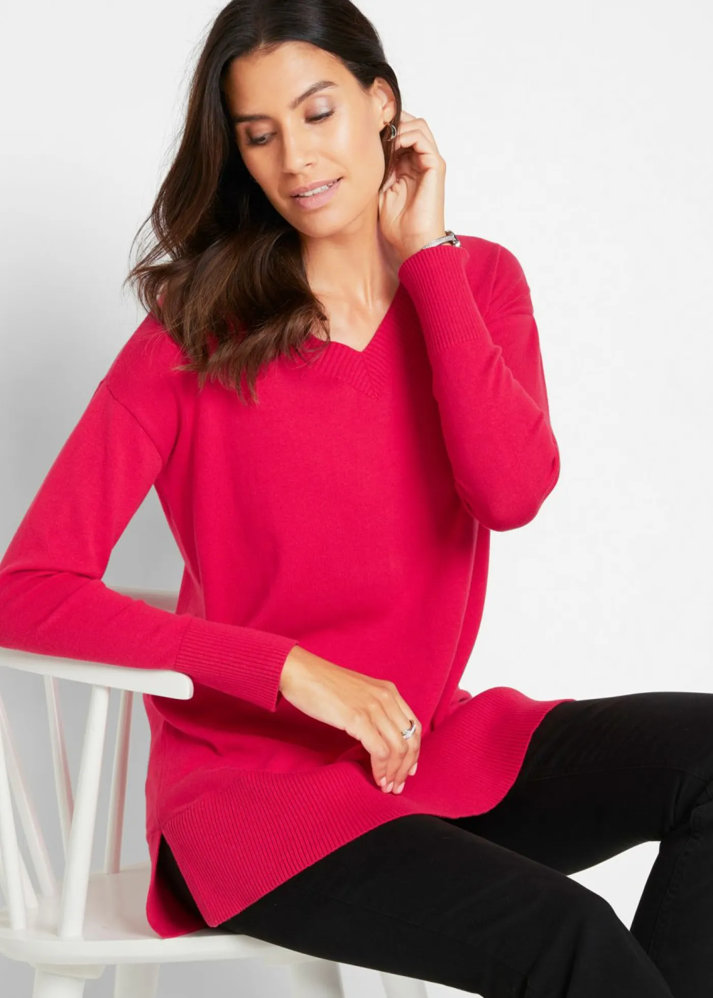 New Jersey largo Mujer Jerséis|Ropa De Punto