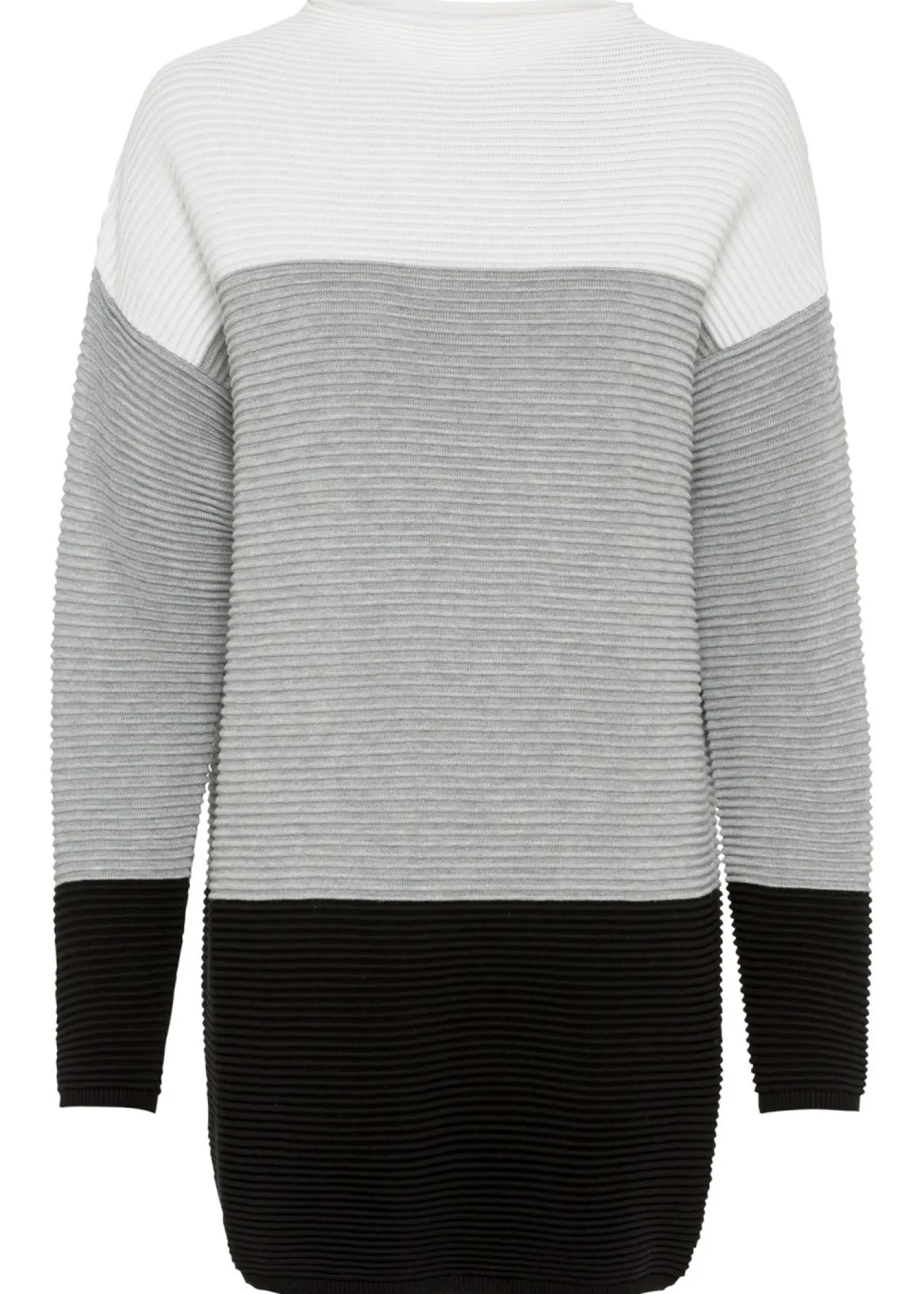 Best Jersey largo a rayas Mujer Jerséis|Ropa De Punto