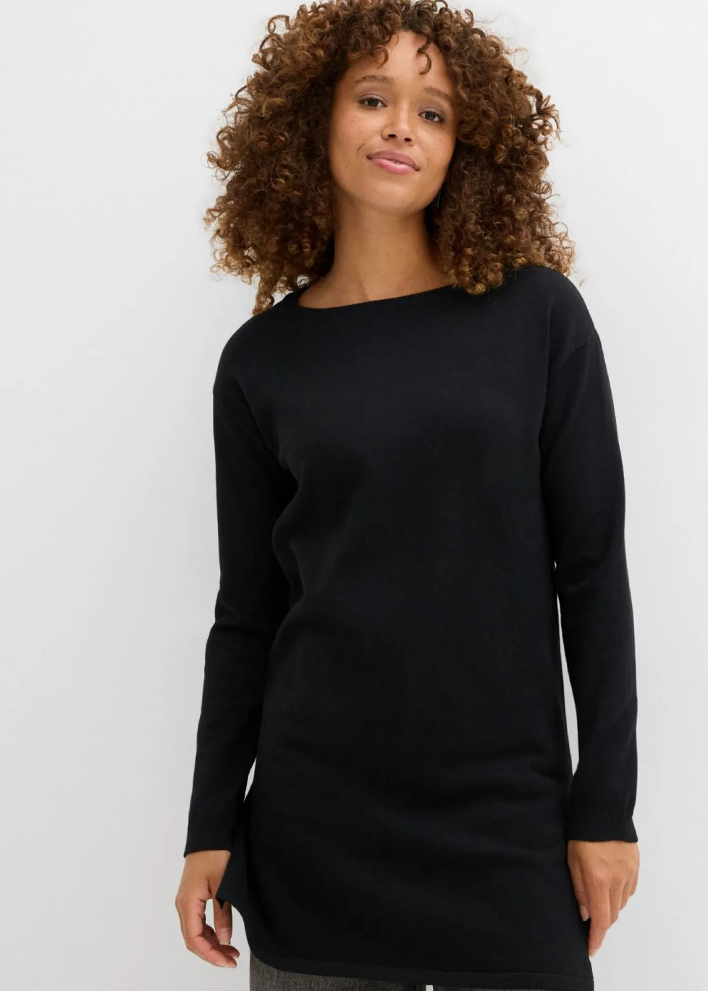 Discount Jersey largo con algodón reciclado Mujer Básicos|Jerséis