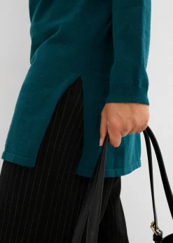 Sale Jersey largo con algodón reciclado Mujer Básicos|Jerséis