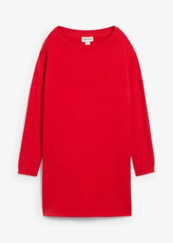Jersey largo con algodón reciclado Mujer Básicos|Jerséis