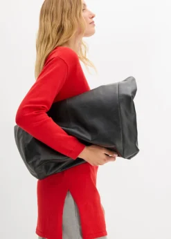 Jersey largo con algodón reciclado Mujer Básicos|Jerséis