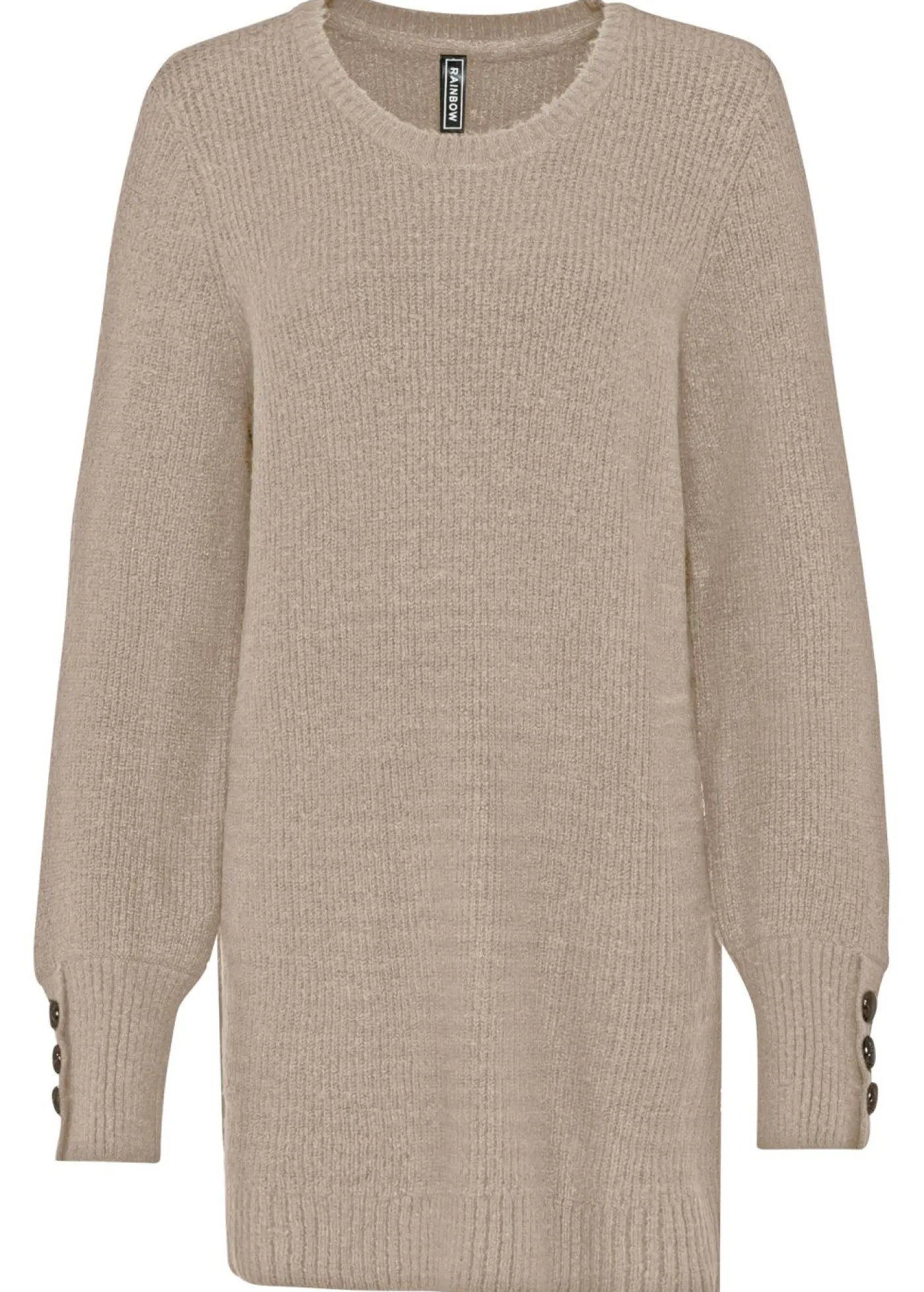 Clearance Jersey largo con botones Mujer Jerséis|Ropa De Punto