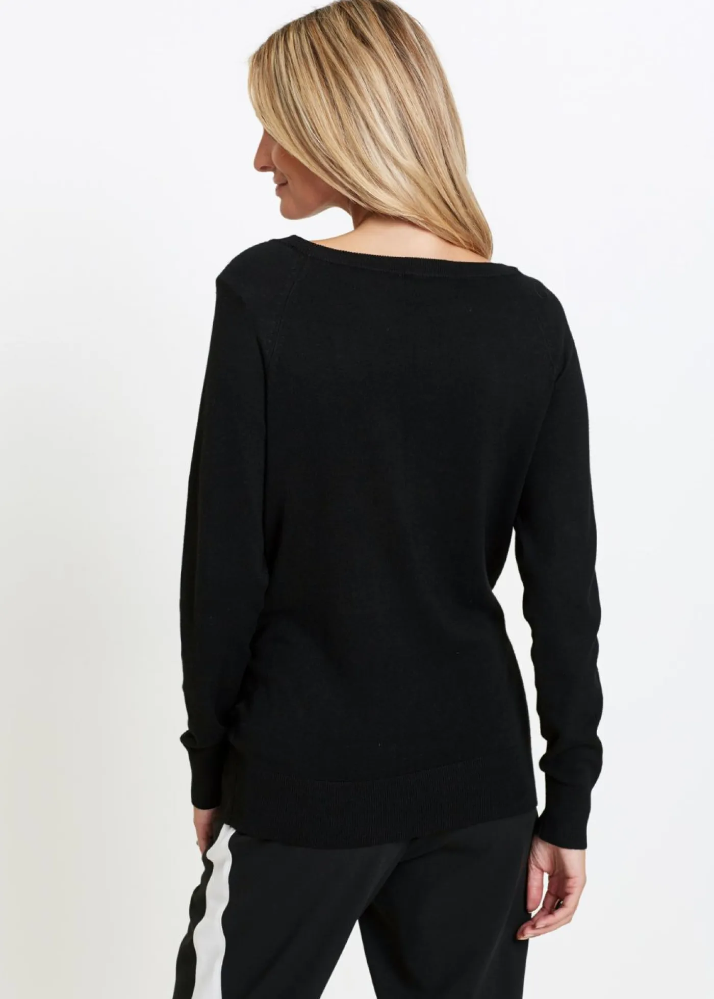 Best Jersey largo con piedras brillantes Mujer Jerséis|Ropa De Punto