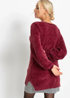 New Jersey largo de chenilla Mujer Jerséis|Ropa De Punto