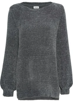 Online Jersey largo de chenilla Mujer Jerséis|Ropa De Punto