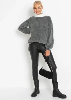 Online Jersey largo de chenilla Mujer Jerséis|Ropa De Punto