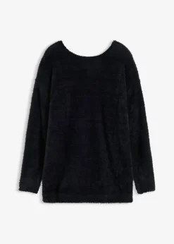 Outlet Jersey largo de hilo suave Mujer Jerséis|Ropa De Punto