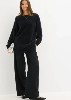 Outlet Jersey largo de hilo suave Mujer Jerséis|Ropa De Punto