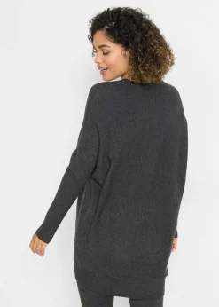 Jersey largo de mezcla de viscosa Mujer Jerséis|Ropa De Punto