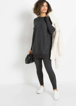 Jersey largo de mezcla de viscosa Mujer Jerséis|Ropa De Punto