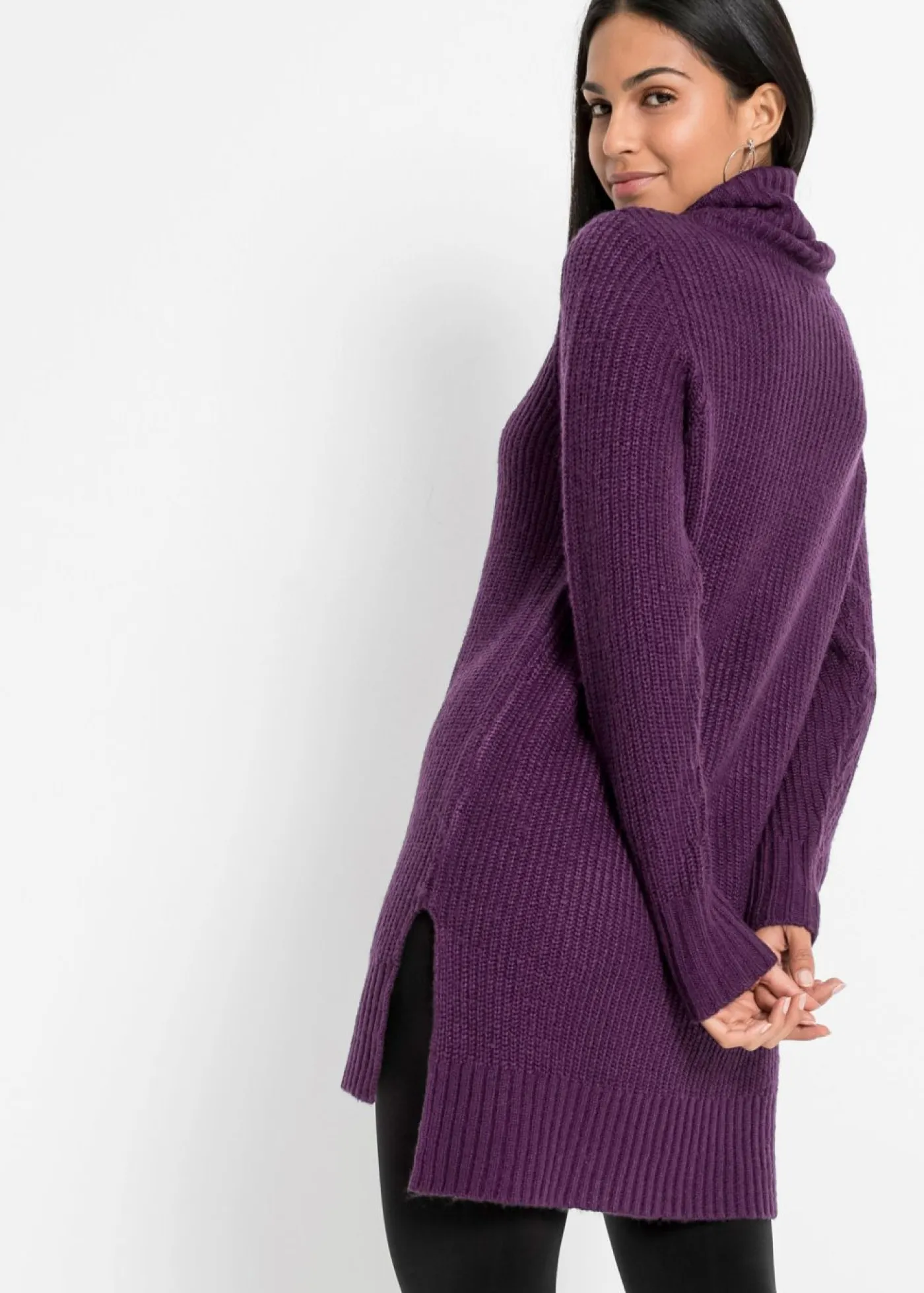 Sale Jersey largo de punto Mujer Jerséis|Ropa De Punto
