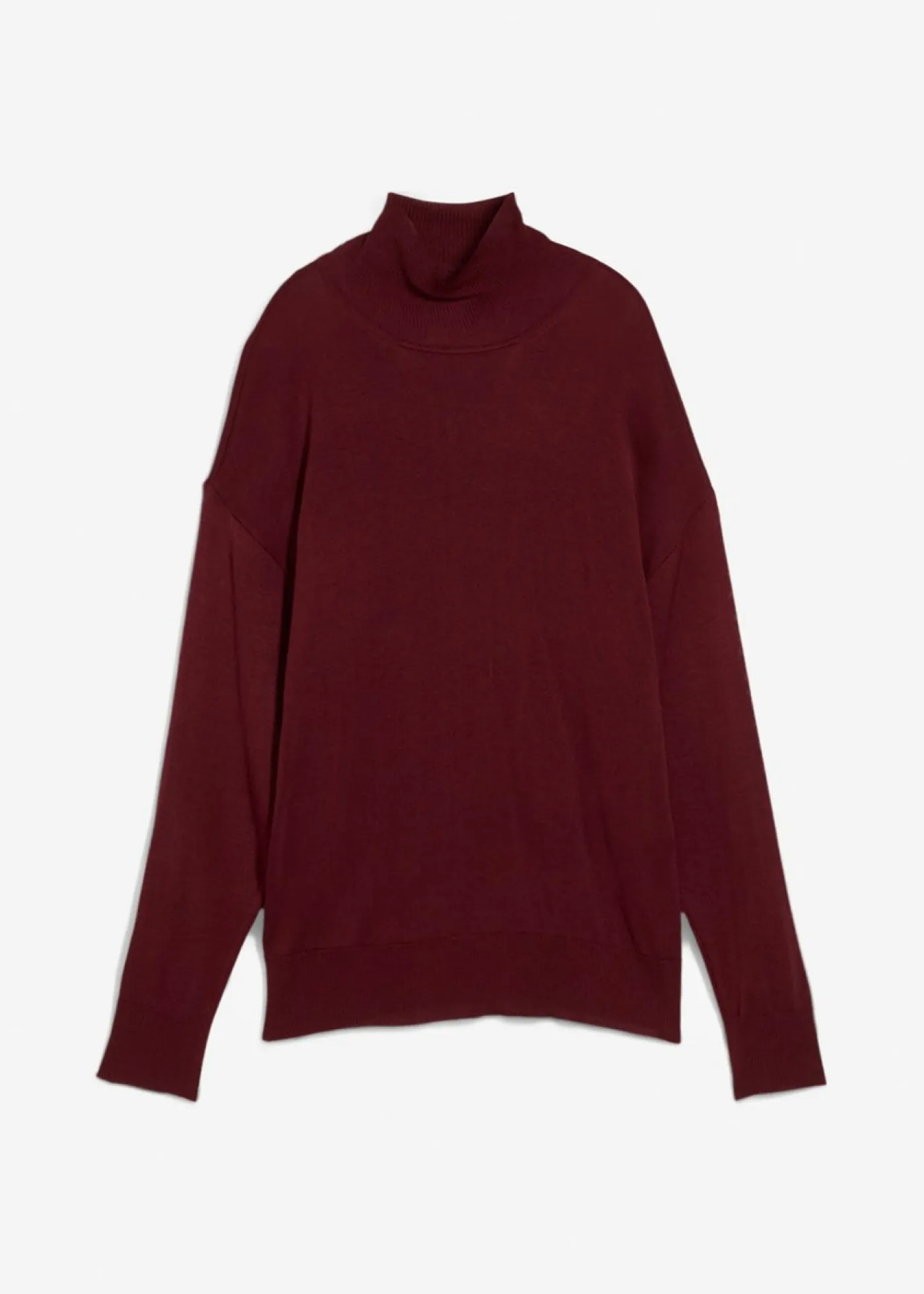 Best Jersey ligero de punto fino con cuello alto ancho, en mezcla de viscosa Mujer Esenciales|Jerséis