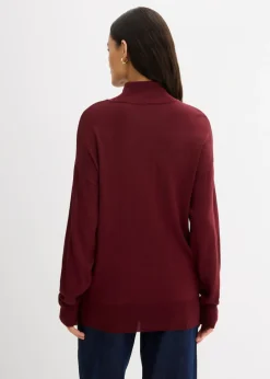 Best Jersey ligero de punto fino con cuello alto ancho, en mezcla de viscosa Mujer Esenciales|Jerséis