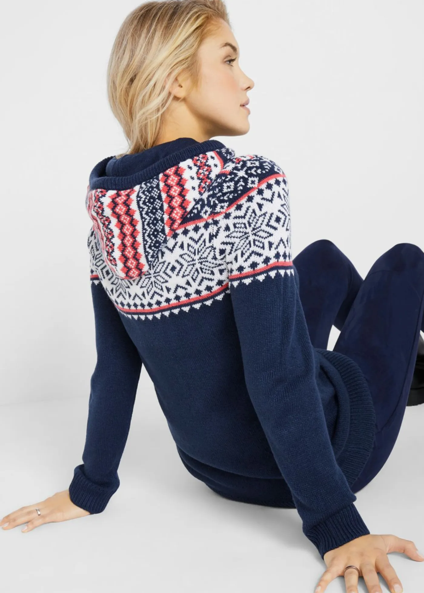 Clearance Jersey nórdico con capucha Mujer Jerséis|Ropa De Punto