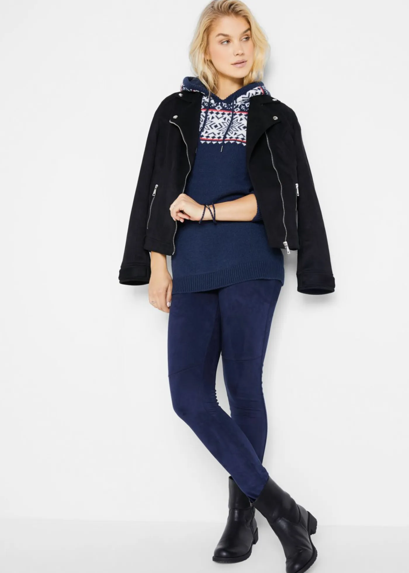 Clearance Jersey nórdico con capucha Mujer Jerséis|Ropa De Punto