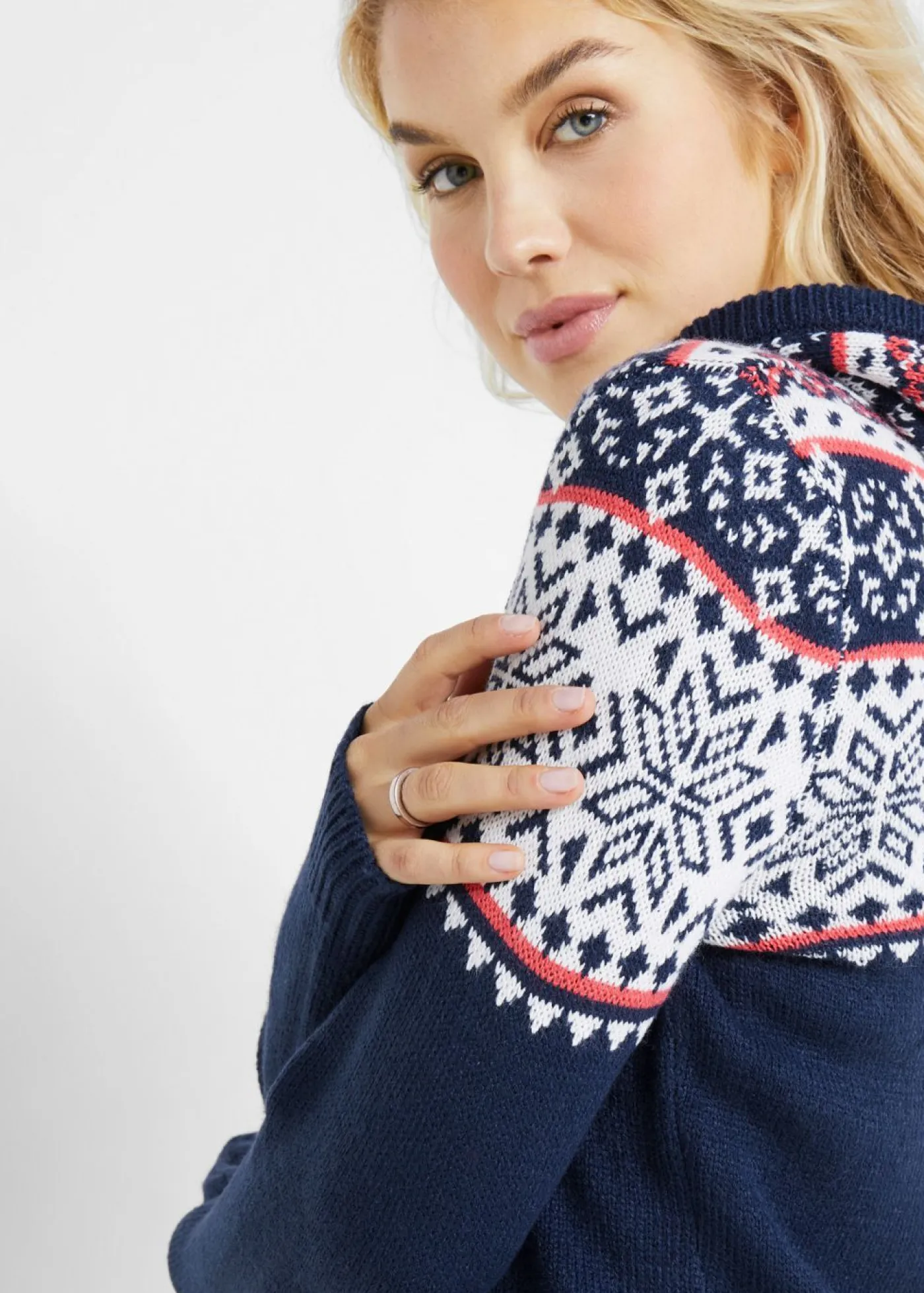 Clearance Jersey nórdico con capucha Mujer Jerséis|Ropa De Punto