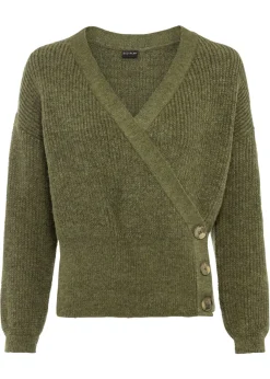 Sale Jersey oversize con aspecto cruzado Mujer Jerséis|Ropa De Punto