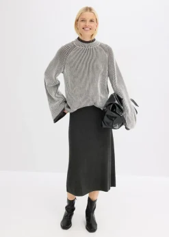 Sale Jersey oversize con cuello alto Mujer Jerséis|Ropa De Punto