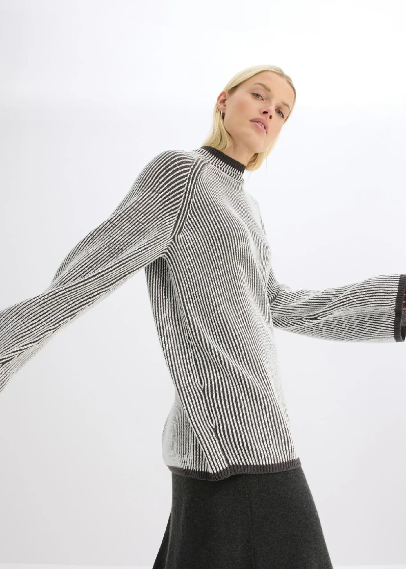 Sale Jersey oversize con cuello alto Mujer Jerséis|Ropa De Punto
