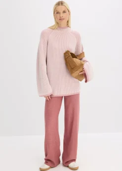 Hot Jersey oversize con cuello alto Mujer Jerséis|Ropa De Punto