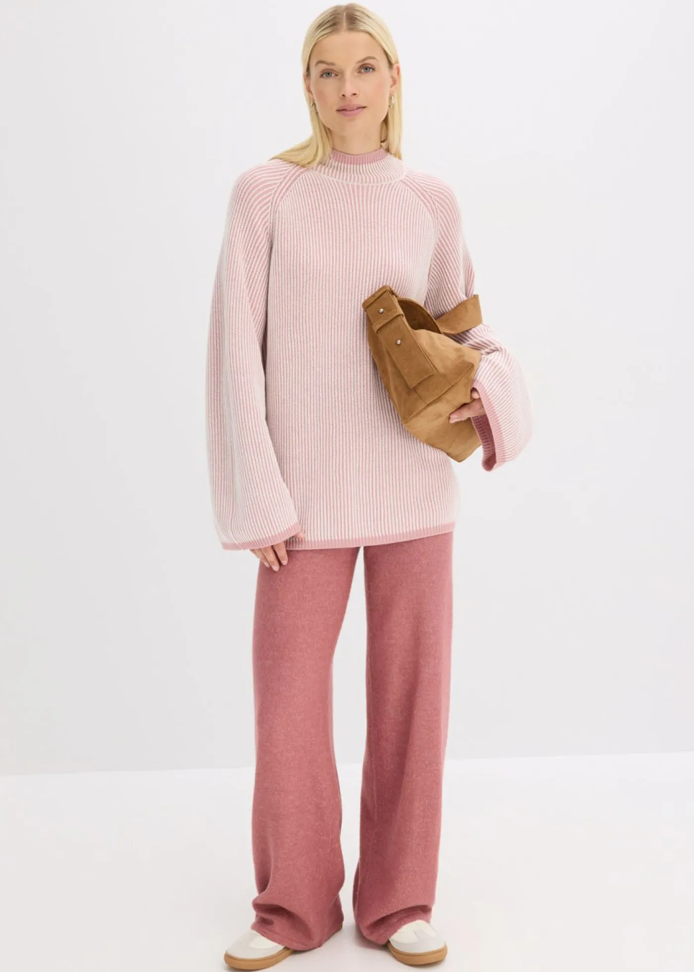 Hot Jersey oversize con cuello alto Mujer Jerséis|Ropa De Punto