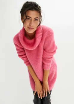 New Jersey oversize de cuello vuelto Mujer Jerséis|Ropa De Punto