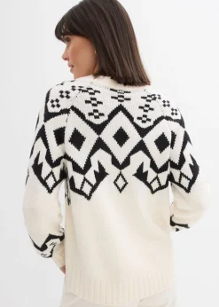 Outlet Jersey oversize de estilo noruego Mujer Jerséis|Ropa De Punto