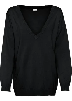 Clearance Jersey oversize de mezcla de viscosa Mujer Jerséis|Ropa De Punto