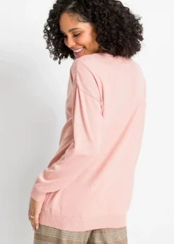 Clearance Jersey oversize de mezcla de viscosa Mujer Jerséis|Ropa De Punto