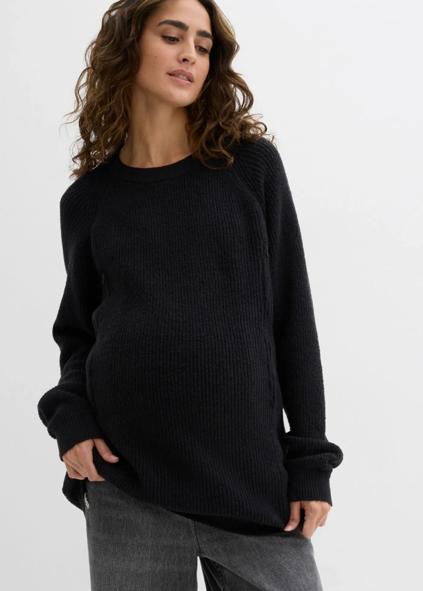 Sale Jersey premamá con una discreta función de lactancia Mujer Premamá