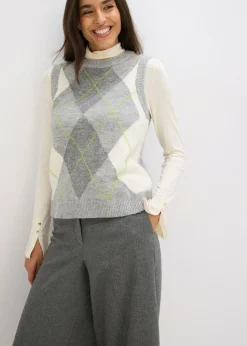 New Jersey sin mangas Mujer Jerséis|Ropa De Punto