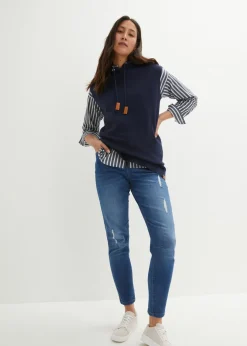 Sale Jersey sin mangas con capucha Mujer Jerséis|Ropa De Punto
